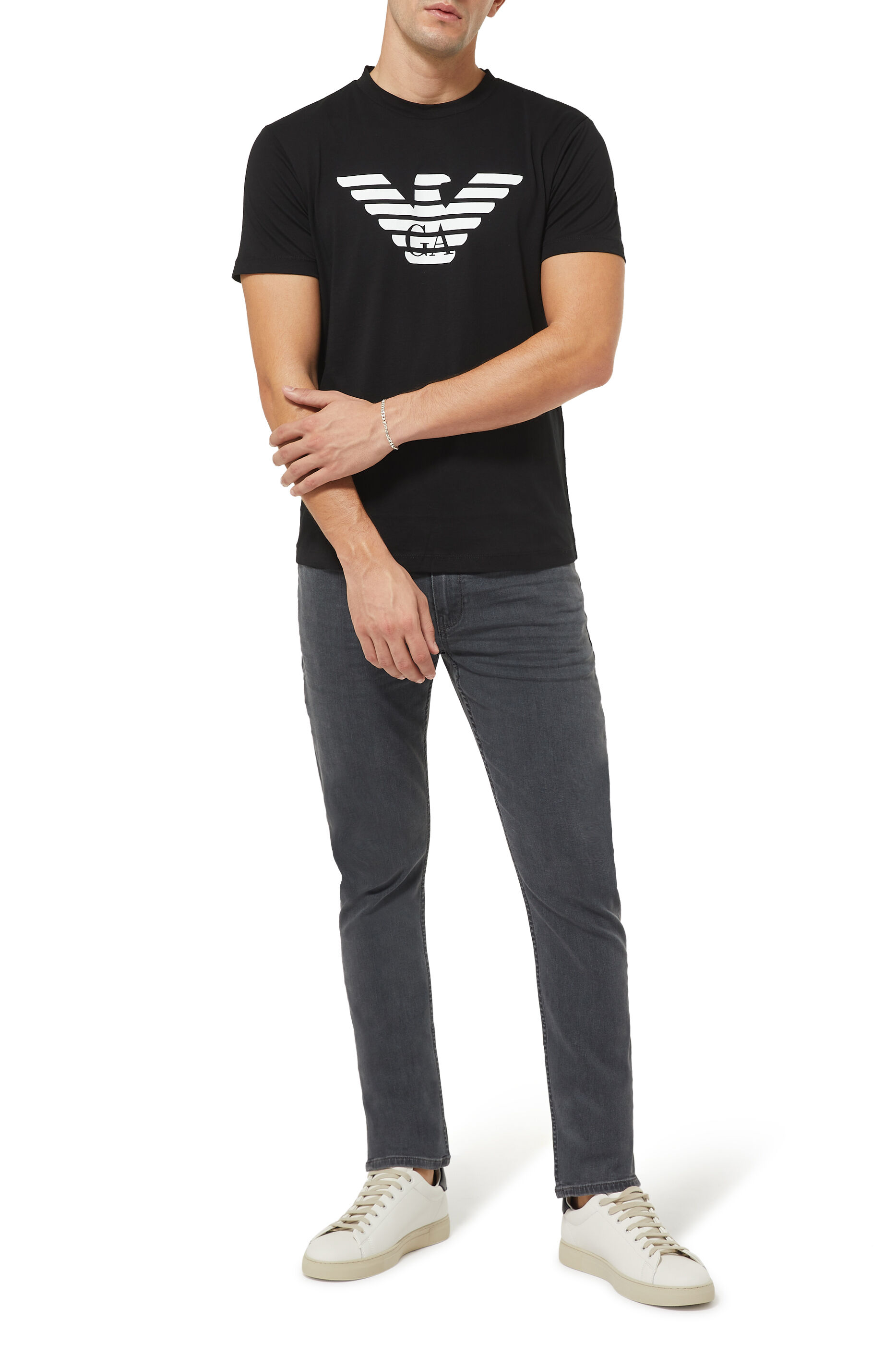 Armani jeans t shirt clearance men